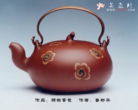 紫砂壶图片：锦缎蛋苞 - 美壶网