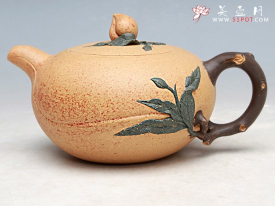紫砂壶图片：寿桃 - 美壶网