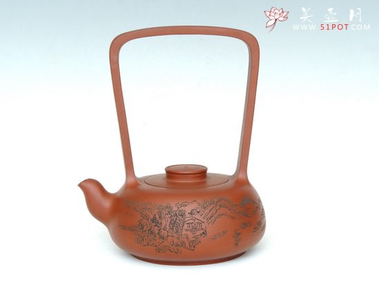 紫砂壶图片：永乐提梁 - 美壶网