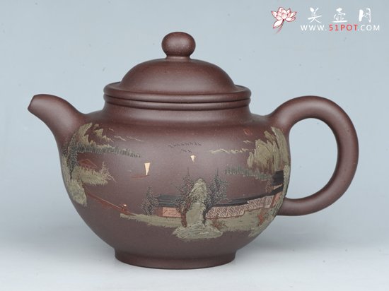 紫砂壶图片：掇球 - 美壶网