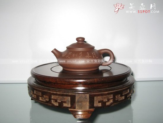 紫砂壶图片：圆润石瓢 - 美壶网