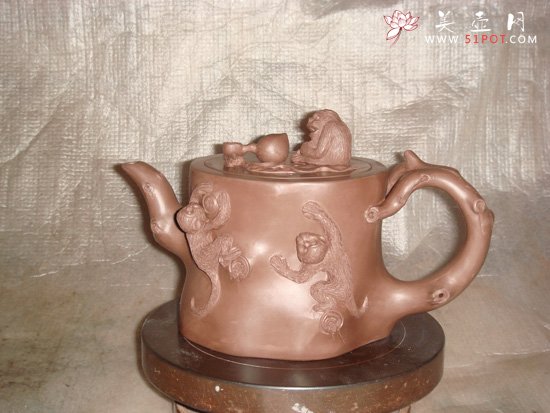 紫砂壶图片：母子情 - 美壶网