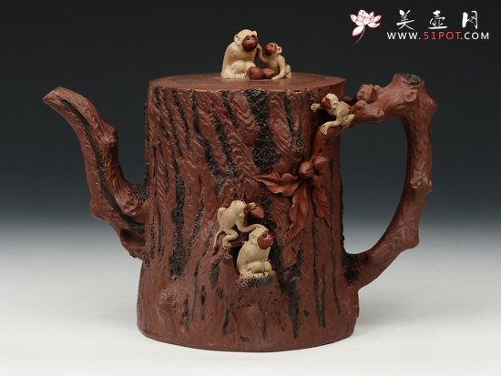 紫砂壶图片：五子登科 - 美壶网