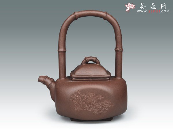 紫砂壶图片：沁运提梁 - 美壶网