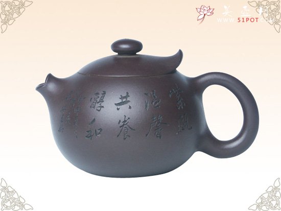 紫砂壶图片：童偶(谭泉海篆刻) - 美壶网