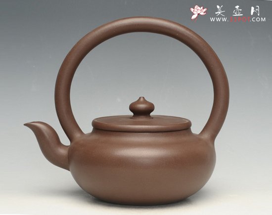 紫砂壶图片：旭茂提梁 2010年手工制陶大赛一等奖 - 美壶网