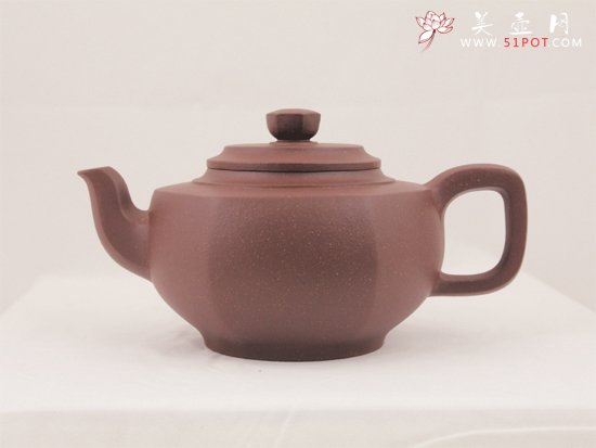 紫砂壶图片：六方雪华 - 美壶网