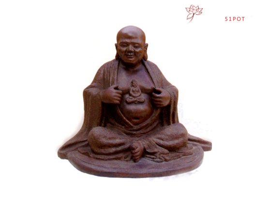 紫砂壶图片：开心罗汉  作者：高级工艺师吴克强 - 美壶网