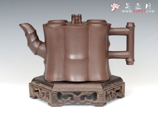 紫砂壶图片：大五竹 - 美壶网