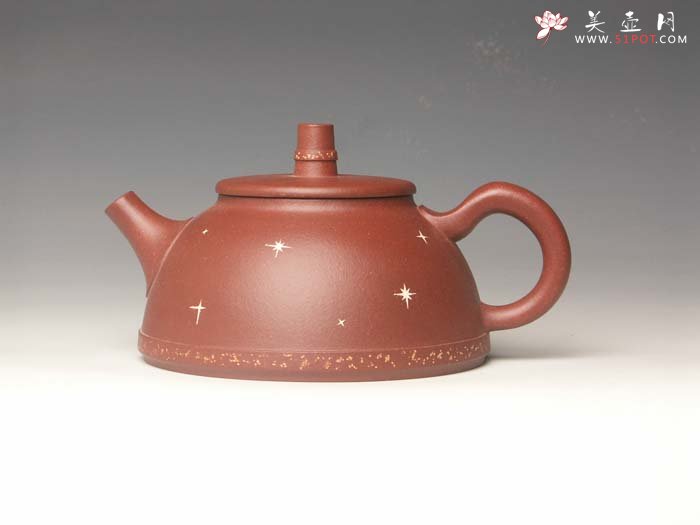 紫砂壶图片：星光灿烂  青水泥 - 美壶网