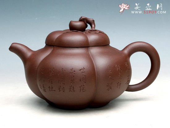 紫砂壶图片：上合桃壶 - 美壶网