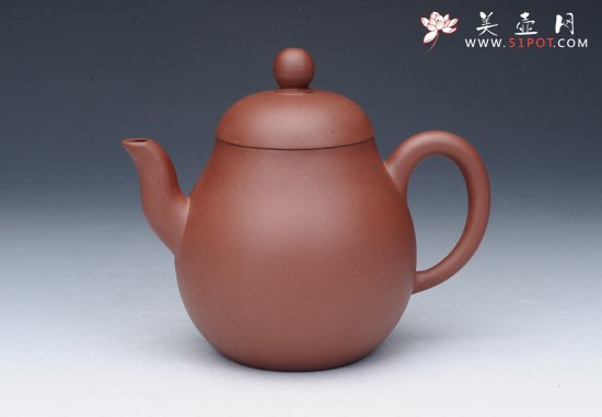 紫砂壶图片：梨形壶 清水泥 - 美壶网