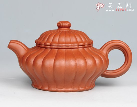 紫砂壶图片：菱花虚扁 - 美壶网