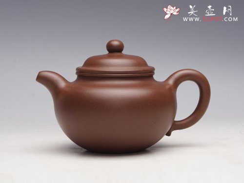 紫砂壶图片：掇只 泥料：拼紫 - 美壶网