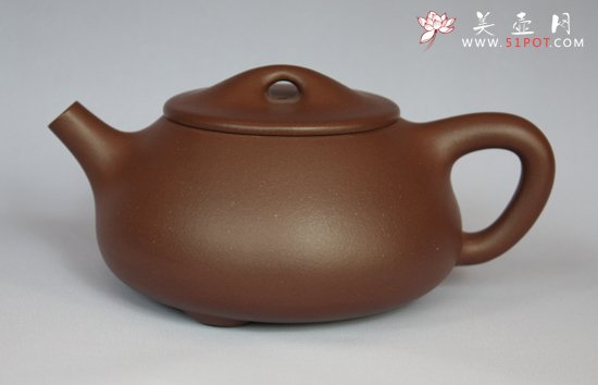 紫砂壶图片：石瓢（拼紫泥） - 美壶网