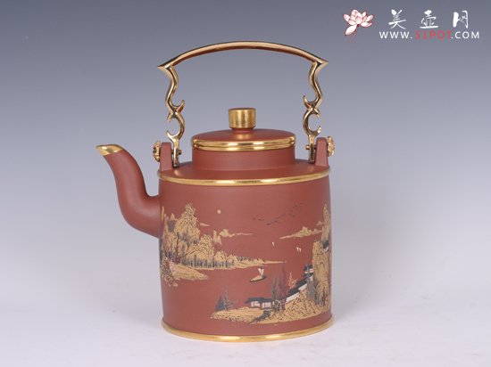 紫砂壶图片：大富贵提梁 - 美壶网