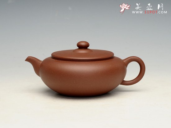 紫砂壶图片：虚扁  容量：300cc - 美壶网