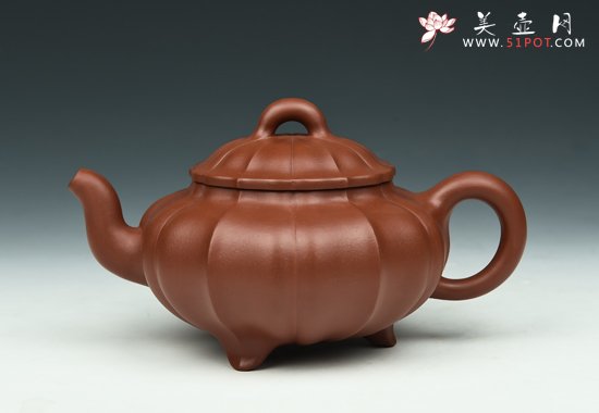 紫砂壶图片：三脚锦程 - 美壶网