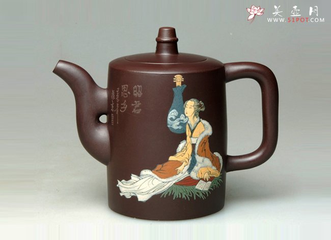 紫砂壶图片：四大美女（昭君） 200CC - 美壶网