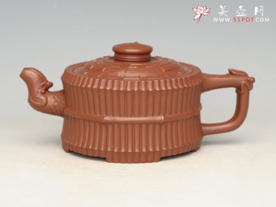 紫砂壶图片：八卦龙头一捆竹 - 美壶网