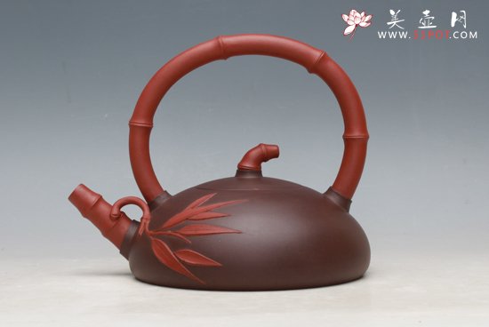 紫砂壶图片：双色提梁 - 美壶网