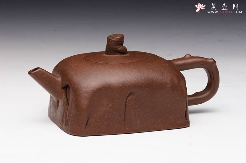 紫砂壶图片：捏方壶 - 美壶网