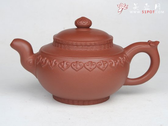 紫砂壶图片：云肩如意  300... - 美壶网