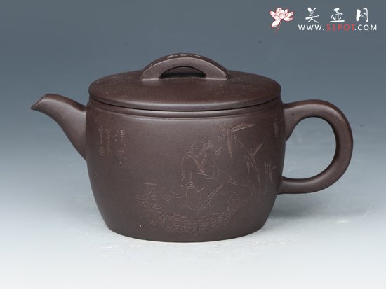 紫砂壶图片：汉瓦 - 美壶网