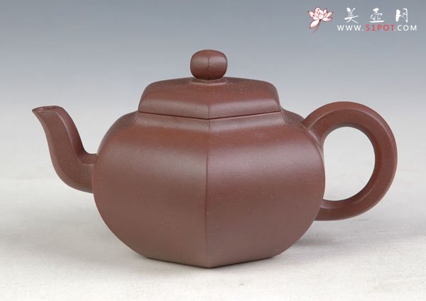 紫砂壶图片：六方鼓腹 - 美壶网