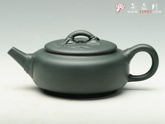 紫砂壶图片：扁方竹 - 美壶网