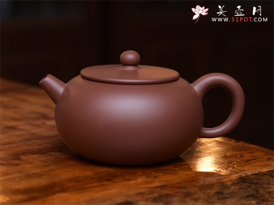 紫砂壶图片：圆鼓壶3000元 - 美壶网