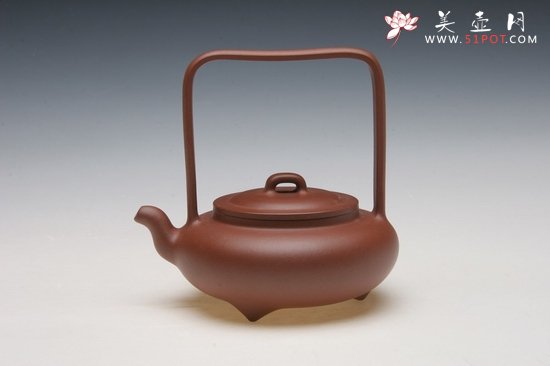 紫砂壶图片：乳丁提梁 - 美壶网