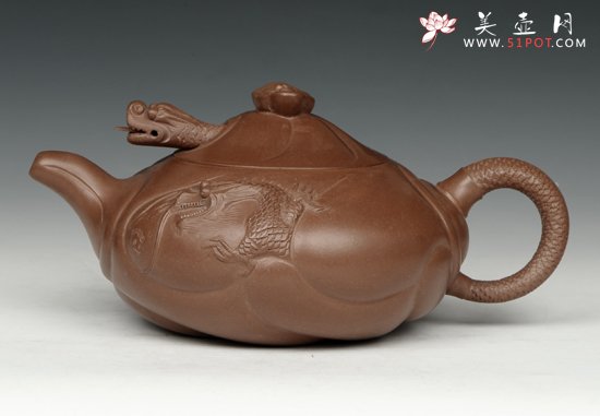 紫砂壶图片：鱼化龙 - 美壶网