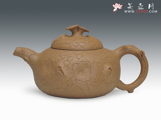 紫砂壶图片：灵芝供春 - 美壶网