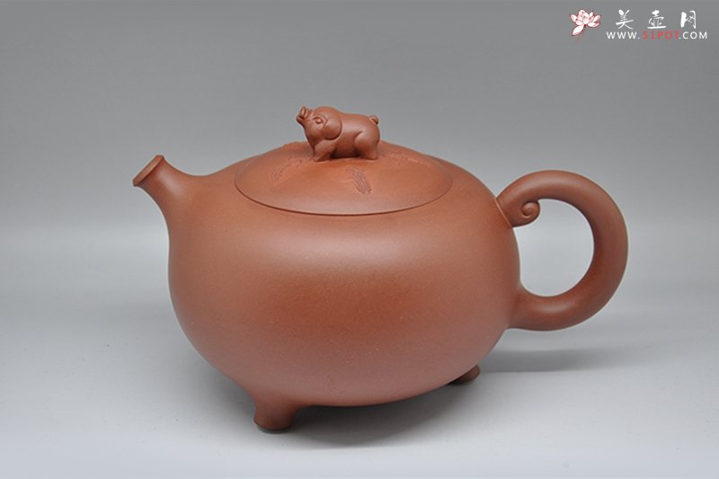 紫砂壶图片：生肖系列•金猪兆丰 - 美壶网