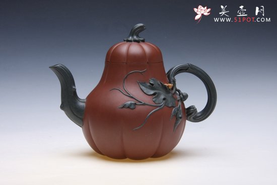 紫砂壶图片：双色葫芦 - 美壶网