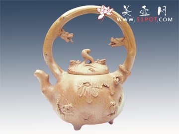 紫砂壶图片：九龙供春 - 美壶网