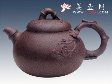 紫砂壶图片：梅竹 - 美壶网