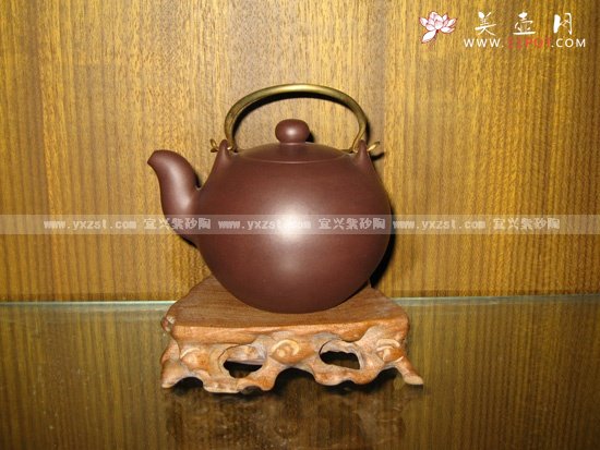 紫砂壶图片：提梁一粒珠 - 美壶网