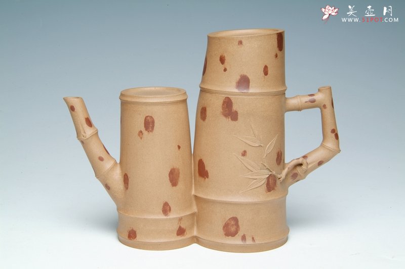 紫砂壶图片：竹趣壶 - 美壶网