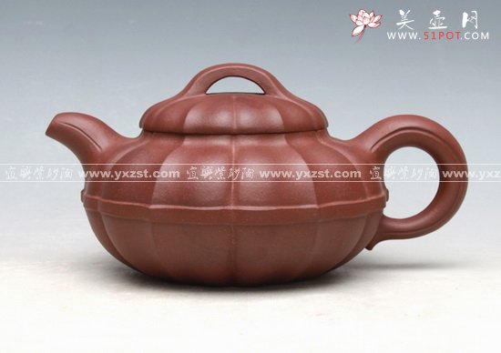 紫砂壶图片：线圆宝菱底槽清 - 美壶网