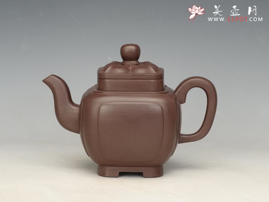紫砂壶图片：四方菱花 - 美壶网