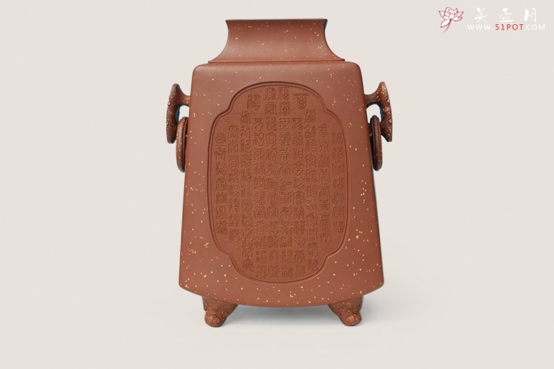 紫砂壶图片：双百福寿瓶 - 美壶网