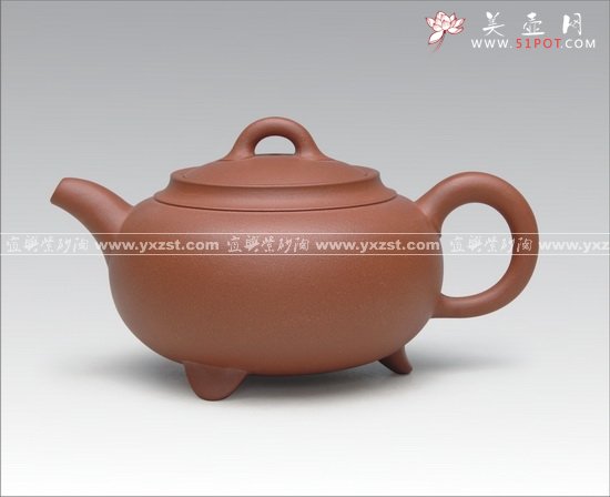 紫砂壶图片：三足如意 - 美壶网