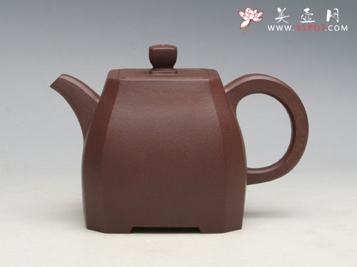 紫砂壶图片：汉八方 泥料：拼紫 - 美壶网