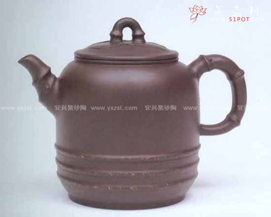 紫砂壶图片：雅竹壶 - 美壶网