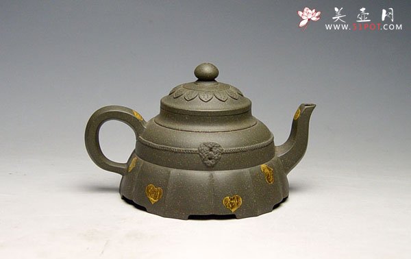 紫砂壶图片：裙花壶 - 美壶网