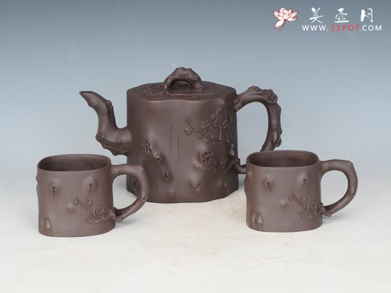 紫砂壶图片：可心梅桩 - 美壶网