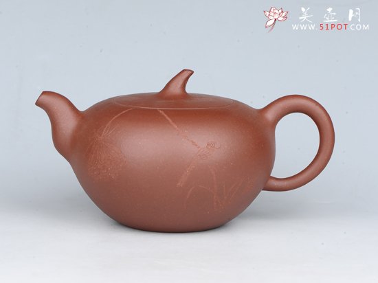 紫砂壶图片：高茄段 容量：250cc  泥料：紫泥 - 美壶网