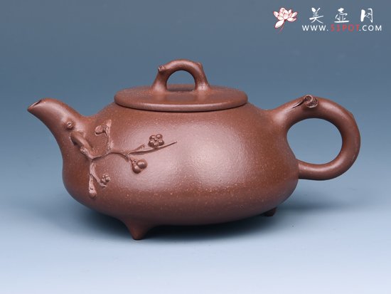 紫砂壶图片：松针石瓢 - 美壶网